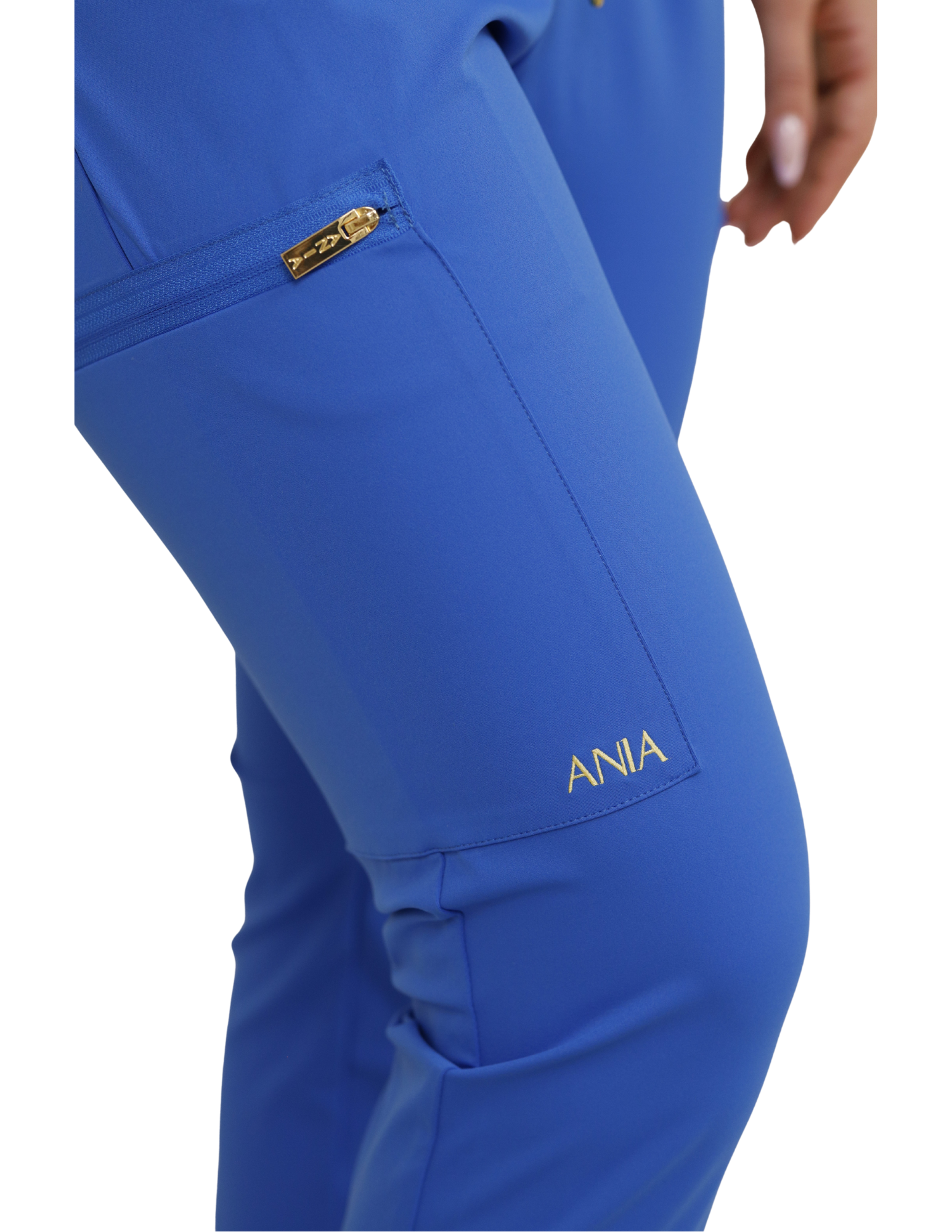 Royal blue womens scrub jogger pant