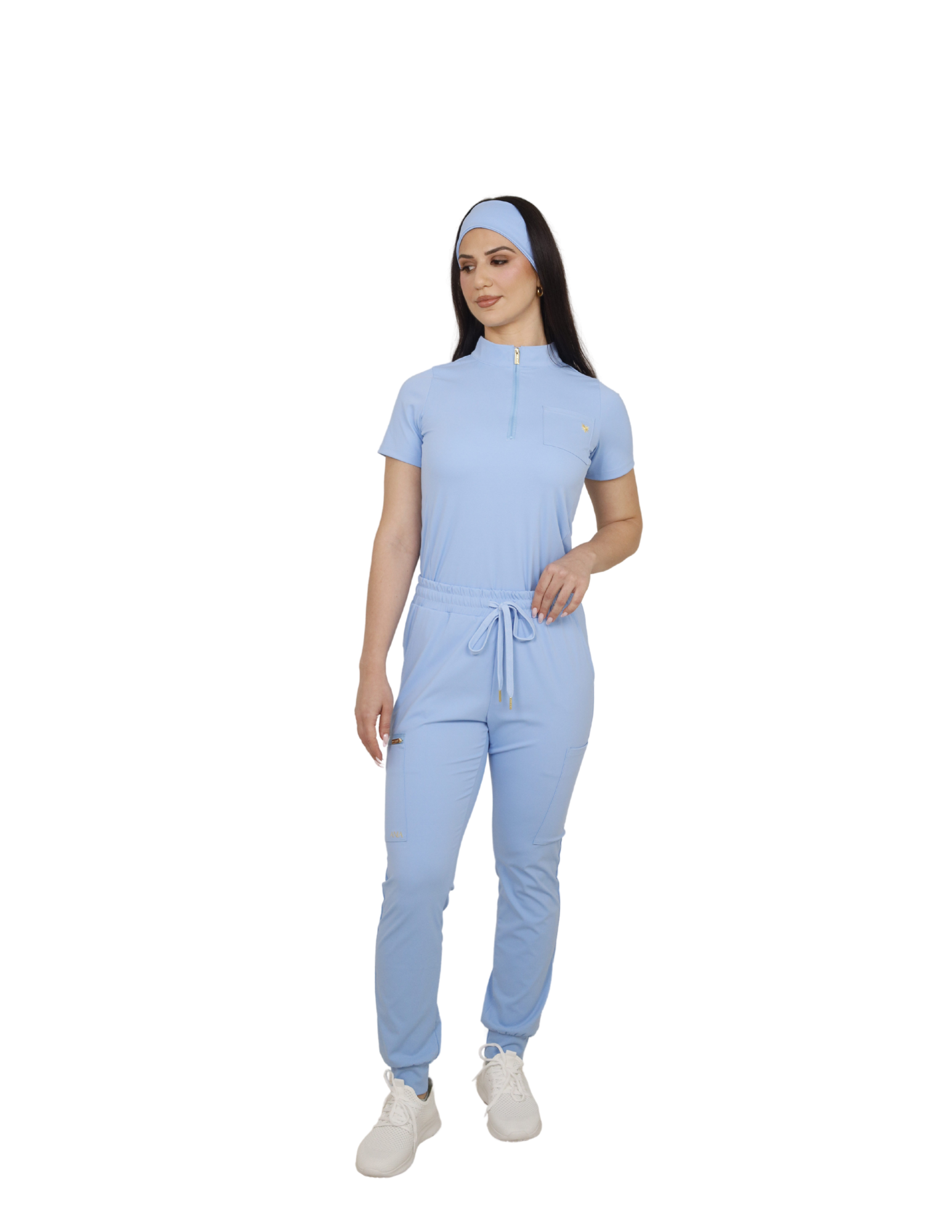 Ceil blue womens scrub jogger pant